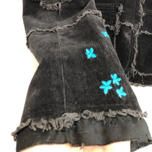 LaClasseCouture black corduroy embroidered blazerM - Picture 6 of 16